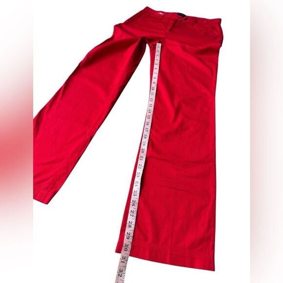 Burberry Vintage Red Straight Leg Golf Pants Size 6 - Picture 3 of 11